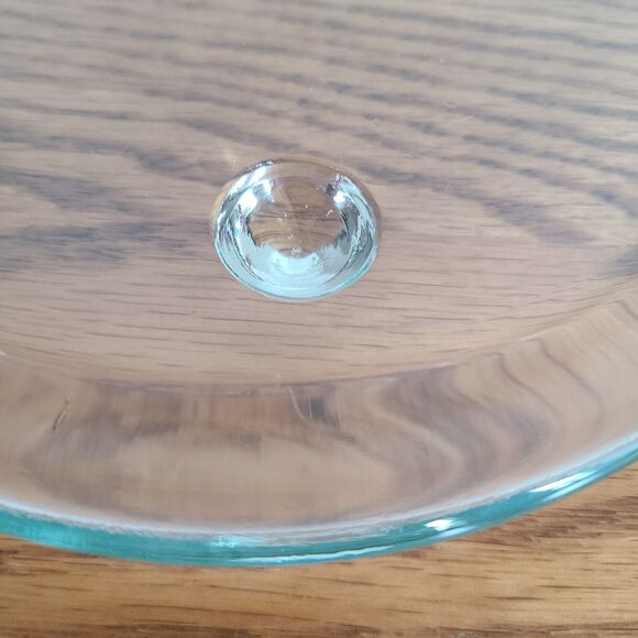 Vintage Libbey Legendary Clear Glass 7.5" Elegant Cupcake Candle Plate Platter - Picture 3 of 6